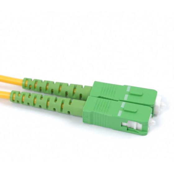 Fiber Optic Patch Cable, SC APC to SC APC, 10 meters, 3mm, Simplex, SM | Plus Corning® SMF-28® Ultra Fiber