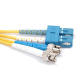 Fiber Optic Patch Cable, ST/UPC to SC/UPC, 5 meters, 1.6mm, Duplex, SM | Plus Corning® SMF-28® Ultra Fiber