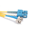 Fiber Optic Patch Cable, ST/UPC to SC/UPC, 5 meters, 1.6mm, Duplex, SM | Plus Corning® SMF-28® Ultra Fiber