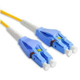 Fiber Optic Patch Cable, LC UPC to LC UPC, 5 meters, Unibody, 1.6mm, Duplex, SM | Plus Corning® SMF-28® Ultra Fiber