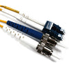 Fiber Optic Patch Cable, ST/UPC to LC/UPC, 5 Meters, 1.6mm, Duplex, SM | Plus Corning® SMF-28® Ultra Fiber