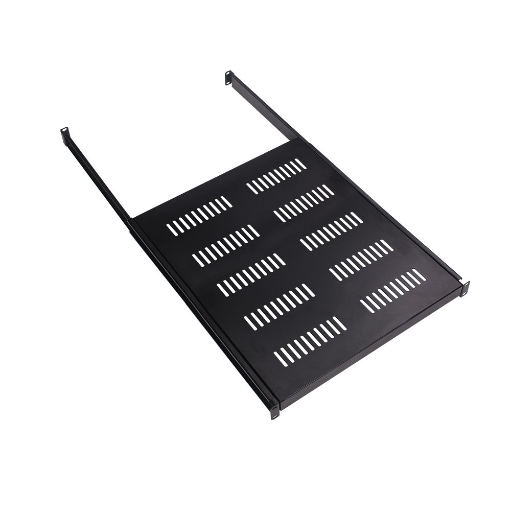 Sharkrack Sliding Rack Mount Shelf, 1RU, 19", 550mm Depth