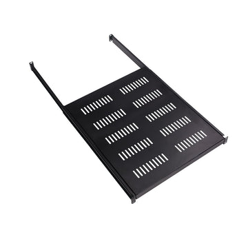 Sharkrack Sliding Rack Mount Shelf, 1RU, 19", 550mm Depth