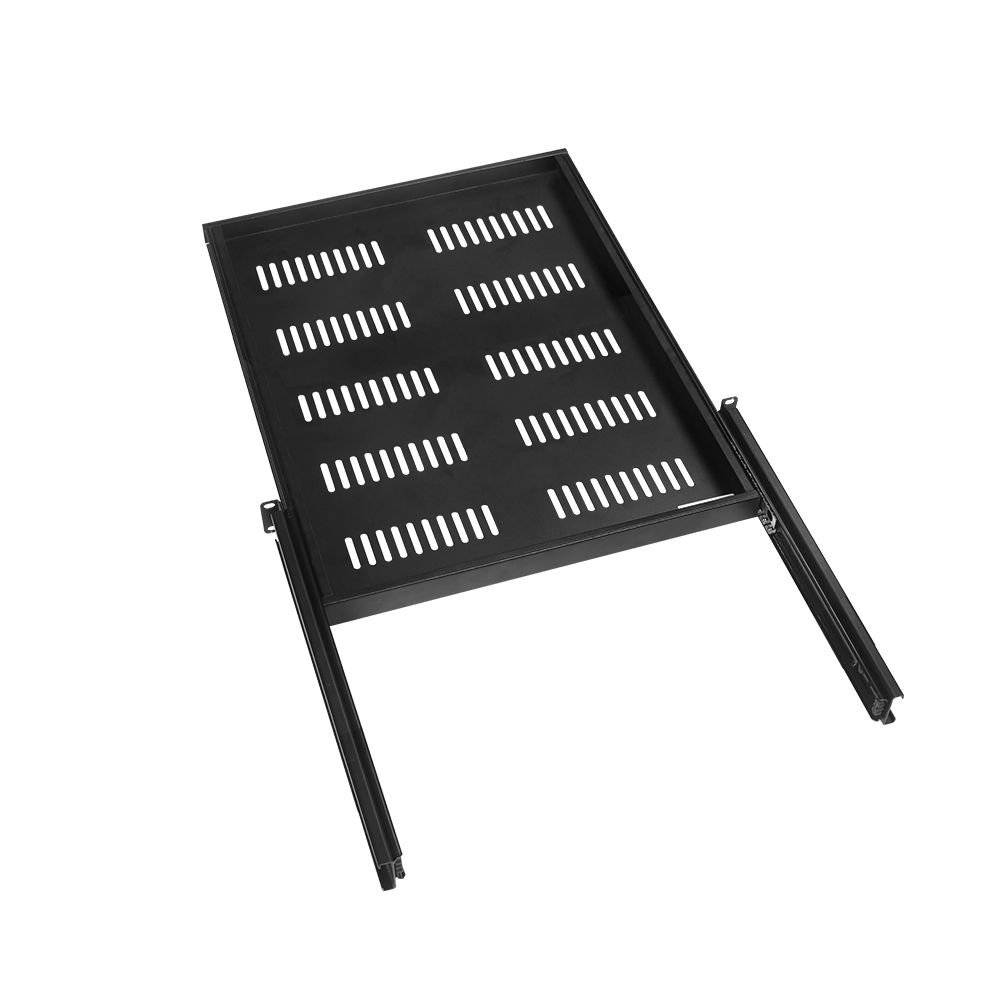 Sharkrack Sliding Rack Mount Shelf, 1RU, 19", 550mm Depth