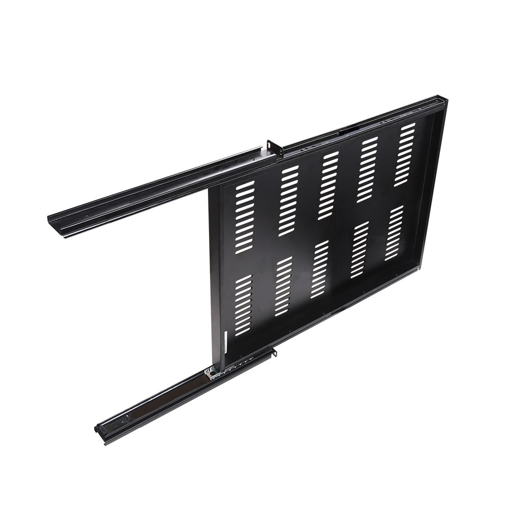 Sharkrack Sliding Rack Mount Shelf, 1RU, 19", 550mm Depth