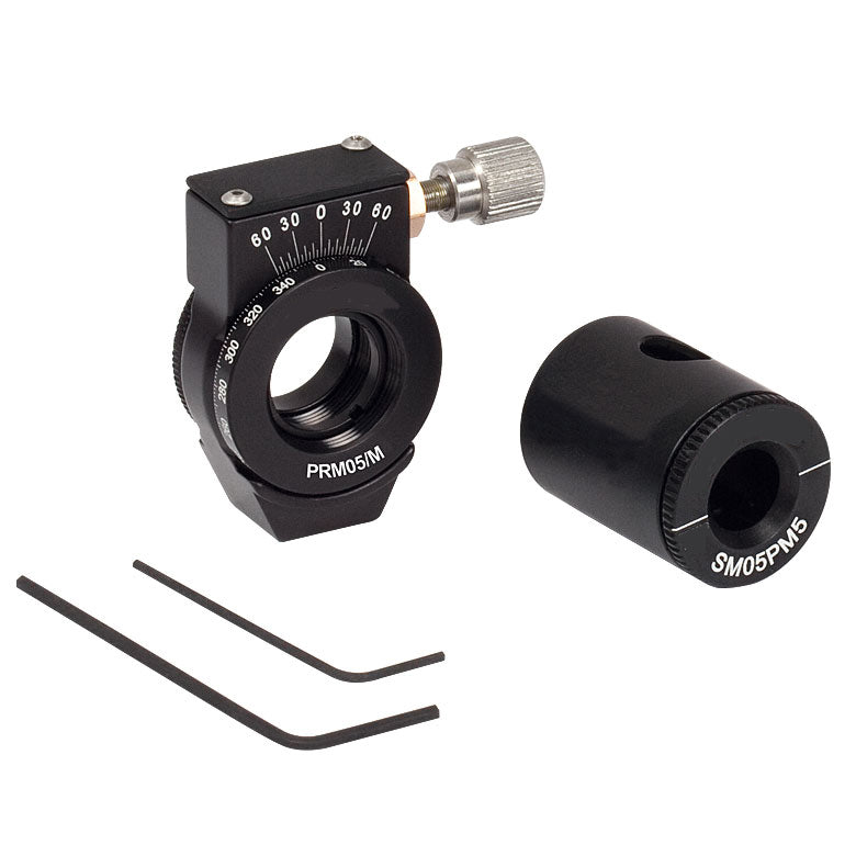 T-PRM05GL5/M - Ø1/2" High-Precision Rotation Mount with Polarizing Prism Mount, Metric