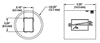 T-BDY12-2000 - YVO4 Beam Displacer, 1.2 mm Beam Separation, Ø1/2" Housing, 2000 nm V Coating