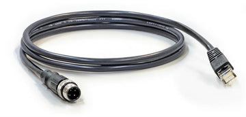 CAB-M12DM4-RJ45S - Industrial IP67 M12 4 pin threaded Amphenol connector cable for LAN (ITP switches)with RJ45 end 1m - shielded