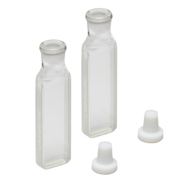 T-CV2G07AE - 700 µL Enhanced Chemical Resistance Micro Cuvette with Stopper, Borosilicate Glass, 4.7 mm Opening Diameter, 2 mm Path Length, 2 Pack