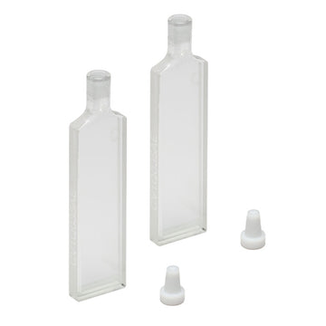 T-CV1Q035AE - 350 µL Enhanced Chemical Resistance Micro Cuvette with Stopper, Synthetic Quartz Glass, 2.6 mm Opening Diameter, 1 mm Path Length, 2 Pack