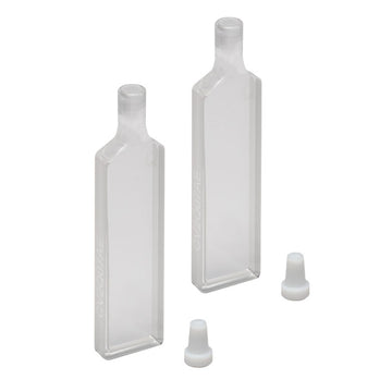 T-CV2Q07AE - 700 µL Enhanced Chemical Resistance Micro Cuvette with Stopper, Synthetic Quartz Glass, 2.6 mm Opening Diameter, 2 mm Path Length, 2 Pack