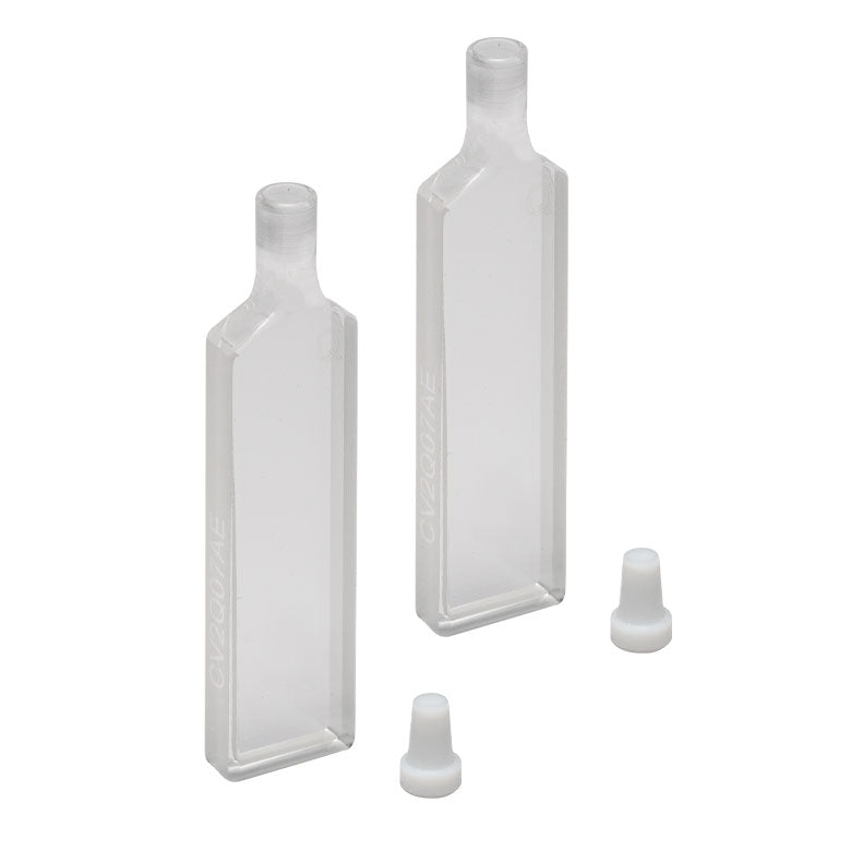 T-CV2Q07AE - 700 µL Enhanced Chemical Resistance Micro Cuvette with Stopper, Synthetic Quartz Glass, 2.6 mm Opening Diameter, 2 mm Path Length, 2 Pack