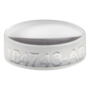 T-LB4743-AB - f = 10 mm, Ø5 mm UV Fused Silica Bi-Convex Lens, AR Coating: 400 - 1100 nm