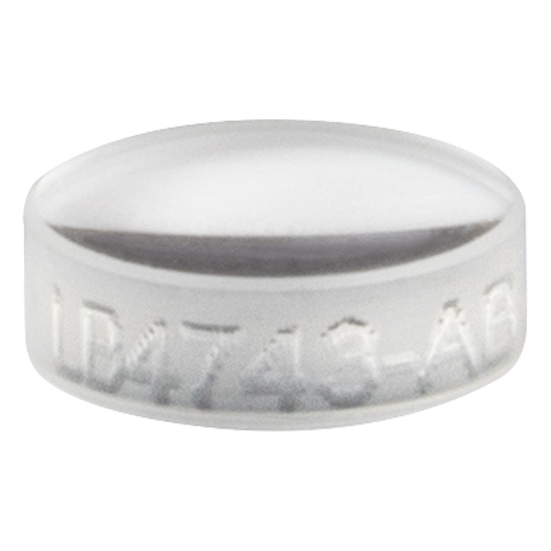 T-LB4743-AB - f = 10 mm, Ø5 mm UV Fused Silica Bi-Convex Lens, AR Coating: 400 - 1100 nm