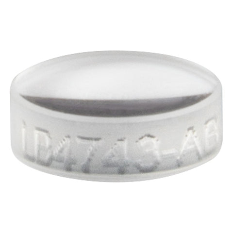 T-LB4743-AB - f = 10 mm, Ø5 mm UV Fused Silica Bi-Convex Lens, AR Coating: 400 - 1100 nm