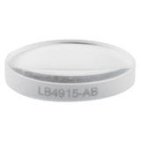 T-LB4915-AB - f = 50 mm, Ø1/2" UV Fused Silica Bi-Convex Lens, AR Coating: 400 - 1100 nm