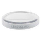 T-LB4700-AB - f = 40 mm, Ø1/2" UV Fused Silica Bi-Convex Lens, AR Coating: 400 - 1100 nm