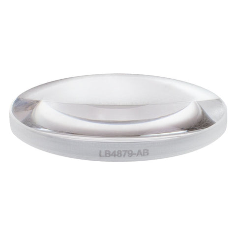 T-LB4879-AB - f = 35 mm, Ø1" UV Fused Silica Bi-Convex Lens, AR Coating: 400 - 1100 nm