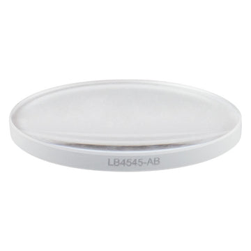 T-LB4545-AB - f = 300 mm, Ø1" UV Fused Silica Bi-Convex Lens, AR Coating: 400 - 1100 nm