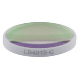 T-LB4915-C - f = 50 mm, Ø1/2" UV Fused Silica Bi-Convex Lens, AR Coating: 1050 - 1700 nm