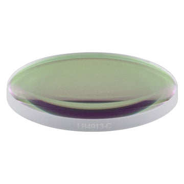 T-LB4913-C - f = 125 mm, Ø1" UV Fused Silica Bi-Convex Lens, AR Coating: 1050 - 1700 nm