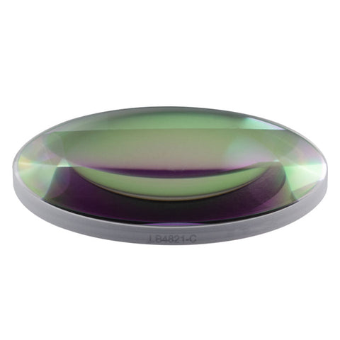 T-LB4821-C - f = 100 mm, Ø2" UV Fused Silica Bi-Convex Lens, AR Coating: 1050 - 1700 nm