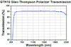T-GTH10 - Glan-Thompson Calcite Polarizer, 10 mm x 10 mm Clear Aperture, Uncoated