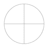 T-R19DS11P - Positive Crosshair Reticle, Ø19.0 mm, UVFS
