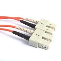 Fiber Optic Patch Cable, SC PC to SC PC, 3mm Duplex MM ClearCurve OM2 Fiber