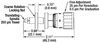 T-DM22 - Differential Adjuster for Optic Mounts, 1/4"-80 Ext. Thread, 0.5 µm/Div.