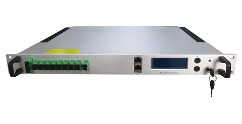 EDFA-4429A CATV 1550nm EDFA Amplifier, 29dBm (800mW)total power, SNMP managed, 1RU 19" rack