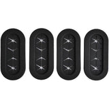 Oval Rubber Grommets, Pack of 4, 18mm x 54mm Hole Opening