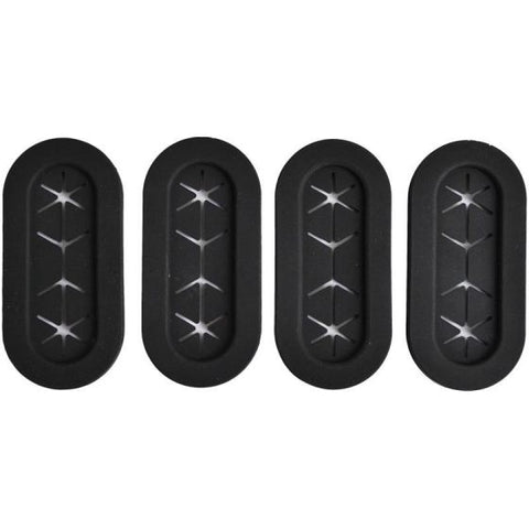 Oval Rubber Grommets, Pack of 4, 18mm x 54mm Hole Opening