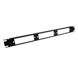 Patch Panel Frame 1RU Flush Mount 19" Holds (3) Adapter Plates Unloaded Black