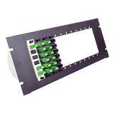 Patch Panel Frame 4RU Flush Mount 19" Holds (12) Adapter Plates Unloaded Black
