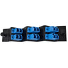 LC Duplex 6 Pack SM Blue Adapter Angled Plate- Black