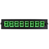 8 Pack Adapter Plate Black LC/APC Adapters