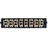 LC Duplex 8 Pack MM Beige Adapter Plate - Black