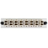 LC Duplex 8 Pack MM Beige Adapter Off White Plate