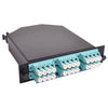 24 Fiber MPO Breakout Cassette, MM 50um OM3, MTP/PC Female LC/UPC, Type A