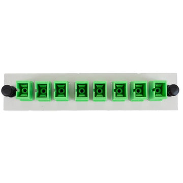 SC 8-Pack Plate Beige Loaded with APC Adapters