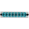 SC 8-Pack Plate MM 50um OM3 Aqua -Off White Plate