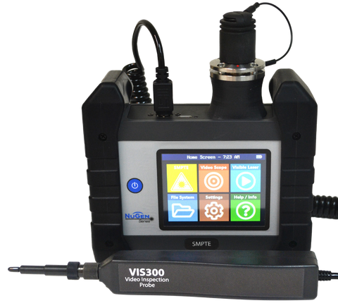 NuGen SMPTE Tester, Set 2nd Generation. Includes: Main Tester, Remote Tester and AC Power Supply, with Probe Scope.