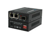 FC-1002-PSE Gigabit Ethernet 2x 10/100/1000BaseTx to SFP slot fiber media converter with PoE+ 60W PSE