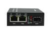FC-1002-PSE Gigabit Ethernet 2x 10/100/1000BaseTx to SFP slot fiber media converter with PoE+ 60W PSE