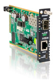 FRM220-2000MS Gigabit Ethernet to 100/1000 SFP slot fiber media converter card (no AC adapter included), IP web managed