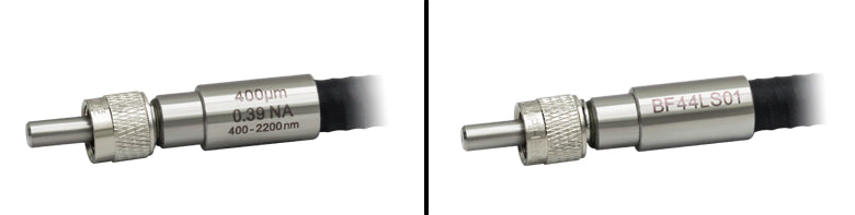 T-BF42HS01 - 1-to-4 Fan-Out Bundle, 200 µm Core, High OH, SMA, Round Common End, 1 m Long
