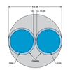 T-BFY200HF2 - Bifurcated Fiber Bundle, Ø200 µm, High OH, FC/PC, 2 m