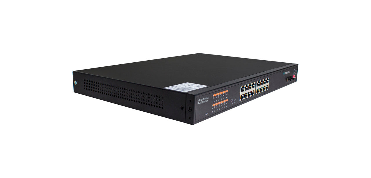 GES-1602A-PSE Gigabit Ethernet 16+2 Gigabit ports high power POE switch (350W budget)