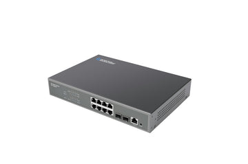 GES-802M - Gigabit managed Ethernet 8+2 SFP combo ports, L2 web/SNMP managed switch